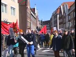 GERMANY: ANTI NUCLEAR ACTIVISTS PROTEST AGAINST WASTE SHIPMENT News Clip