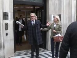 Rod Stewart leaving BBC Radio Two Stock Footage