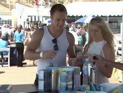 Matthew McConaughey at MaliBLUE Festival, Sponsored by Emergen-C and Surfrider Stock Footage