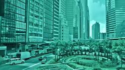 Street in Hong Kong Stock Footage