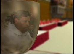 Virtual reality graphics to illustrate process of electing pope Instructional Video