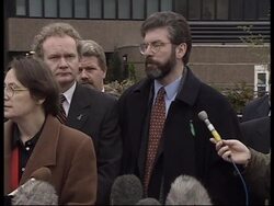 NORTHERN IRELAND: SINN FEIN RETURN TO PEACE TALKS News Clip
