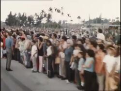 Soviet made propaganda film of Brezhnev's visit to Cuba Stock Footage