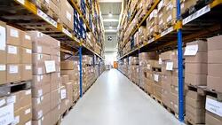 Distribution storage centre Stock Footage