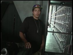 Spontaneous downtown celebrations after the Los Angeles Lakers' championship win turned ugly. Eight police officers were injured and several businesses damaged. News Clip