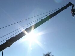 TV cameras at White House for Obama's inauguration News Clip