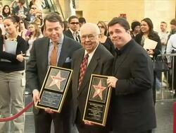Dedication of Matthew Broderick and Nathan Lane's Double Star on the Hollywood Walk of Fame Stock Footage