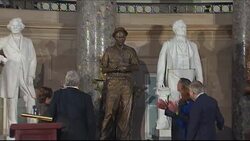 Lawmakers unveiled a statue of Norman Borlaug, a scientist credited with the so-called "Green Revolution," in the U.S. Capitol on Wednesday. (March 25) News Clip