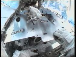 European lab connected to ISS, ground control comment News Clip