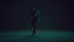 young male soccer freestyler is doing kick-ups. Stock Footage