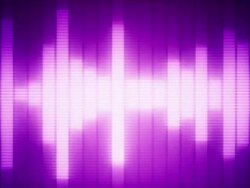 EQ Bar Waveform PURPLE Stock Footage