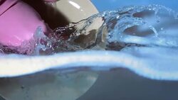 HD Super Slow-Mo: Washing Dishes Stock Footage