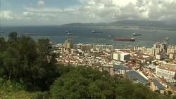High shots over Gibraltar skyline News Clip