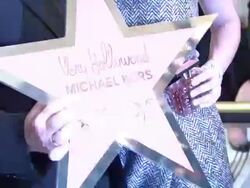 Michael Kors & Debra Messing Bring Hollywood to Macy's Herald Square Stock Footage