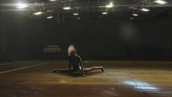 Female gymnast Stock Footage