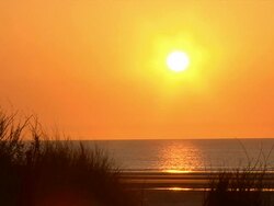 Sunset over the sea Stock Footage