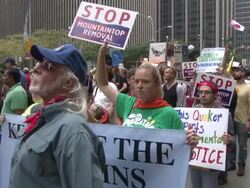 People's Climate March - NYC Stock Footage