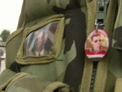 Syrian soldiers walking on streets of Damascus News Clip