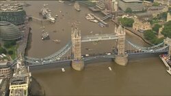 Olympic torch arrives at Tower Bridge on Royal barge Instructional Video