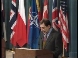 BELGIUM: NATO CHIEF SOLANA KOSOVO CRISIS PRESS CONFERENCE News Clip