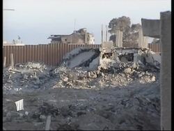 Destruction, aftermath of Israeli raid News Clip