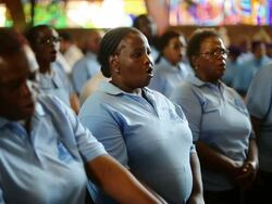 South Africa Holds A National Day Of Prayer For Nelson Mandela Stock Footage