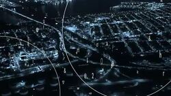 data stream symbolizing global network connection. numbers statistics background. city business district Stock Footage