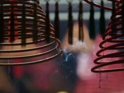 CU Hands moving Chinese checkers pieces / Hong Kong, China Stock Footage