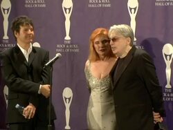21st Annual Rock and Roll Hall of Fame Induction Ceremony press room Stock Footage