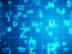 Flying letters Stock Footage