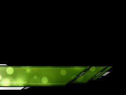 Lower Third - Moving Particles Green (HD 1080) Stock Footage