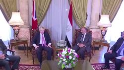 CLEAN : British FM meets Egyptian counterpart in Cairo News Clip