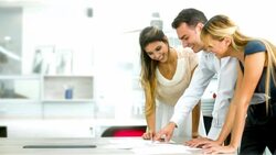 Group of people in a business meeting Stock Footage
