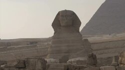 Egypt Stock Shots - Shots of Sphinx Monument Pyramids in background News Clip
