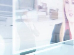 HD: Businessman Having Futuristic Video Conference Stock Footage