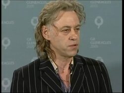 Bono and Bob Geldof hold presser ahead of G8 summit News Clip