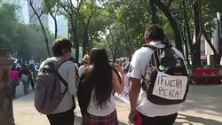 CLEAN : A week of protest against petrol price hikes in Mexico News Clip