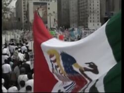 WRAP Thousands demonstrate against plans to crack down on illegal immigrants News Clip