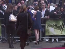 Emily Browning at the Sucker Punch UK Premiere at London England. (Footage by WireImage Video/GettyImages) Stock Footage