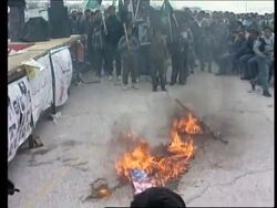 W Bank/Israel- Protest against Israeli settlements News Clip