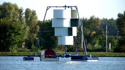 Mechanical filtration of water Stock Footage