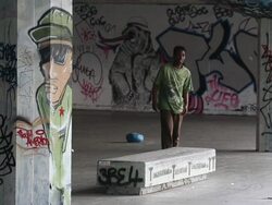 Skateboarding's South Bank Home Under Threat Stock Footage