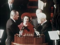 LBJ Inauguration Stock Footage