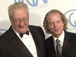 Don Mischer, Bruce Cohen at the 2011 Producers Guild Awards at Beverly Hills CA. (Footage by WireImage Video/GettyImages) Stock Footage