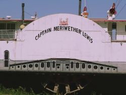 Static view of ship Captain Meriwether Lewis. Stock Footage