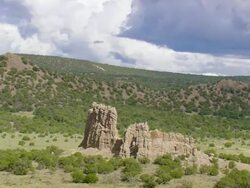 WS AERIAL View of Mogollan Plateau / Arizona, United States Stock Footage