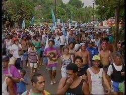 PACIFIC: TAHITI: GREENPEACE'S RAINBOW WARRIOR ARRIVES: UPDATE News Clip