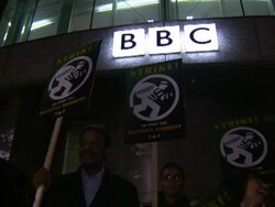 BBC strike in row over Pensions News Clip