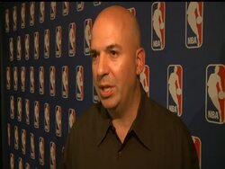 With no new collective bargaining agreement, the NBA locked out its players beginning at 12:01 EDT Friday morning. AP basketball writer Brian Mahoney says the two sides are far apart on economic issues and may have grown further apart in Thursday's meetings. (July 1) News Clip