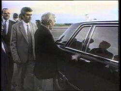 Armenia - Singer Charles Aznevour Visits Victims News Clip